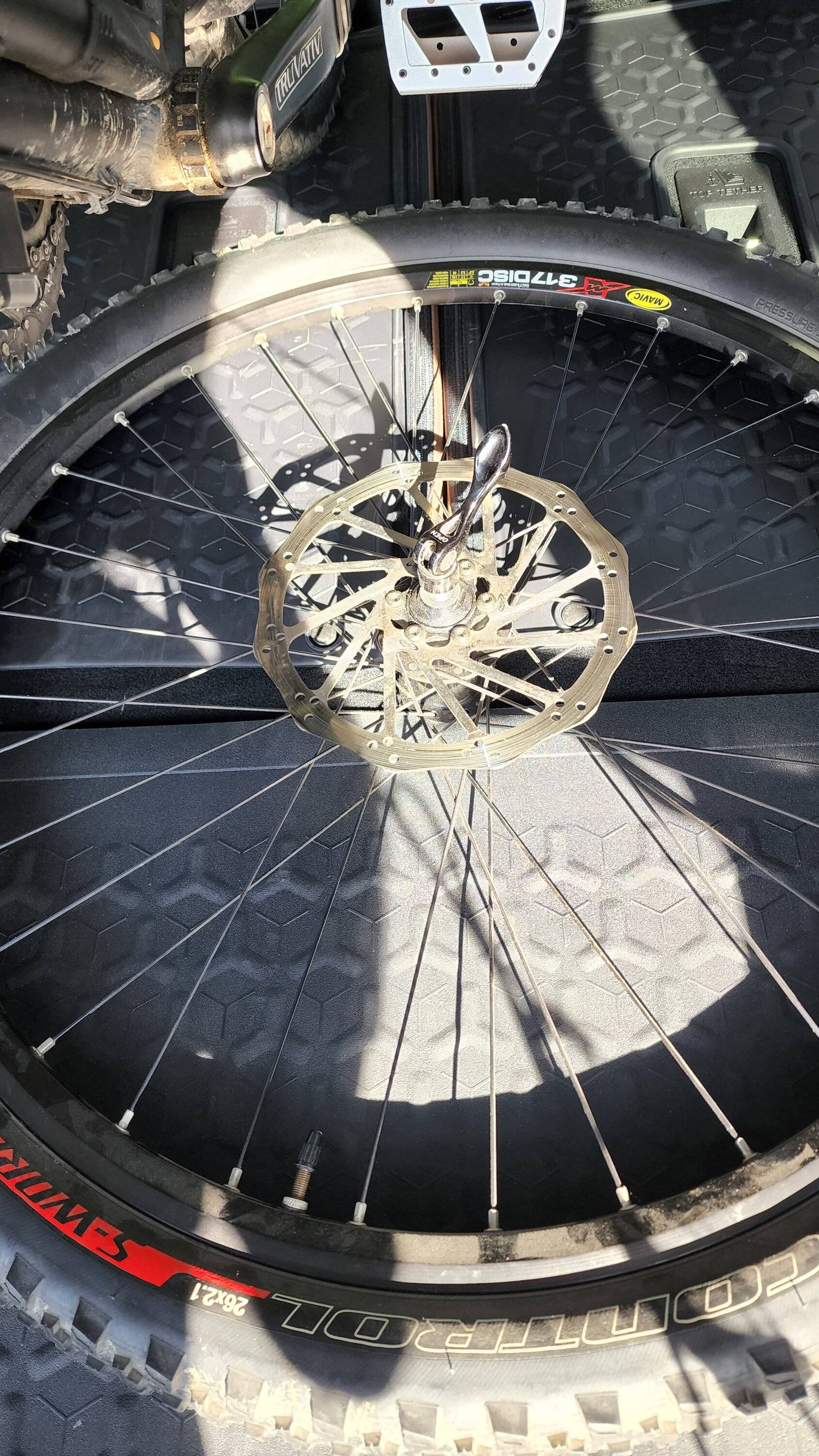 Ford Bronco Sport TUTORIAL: How to rig a bike in the back of your Bronco Sport 20220710_172602