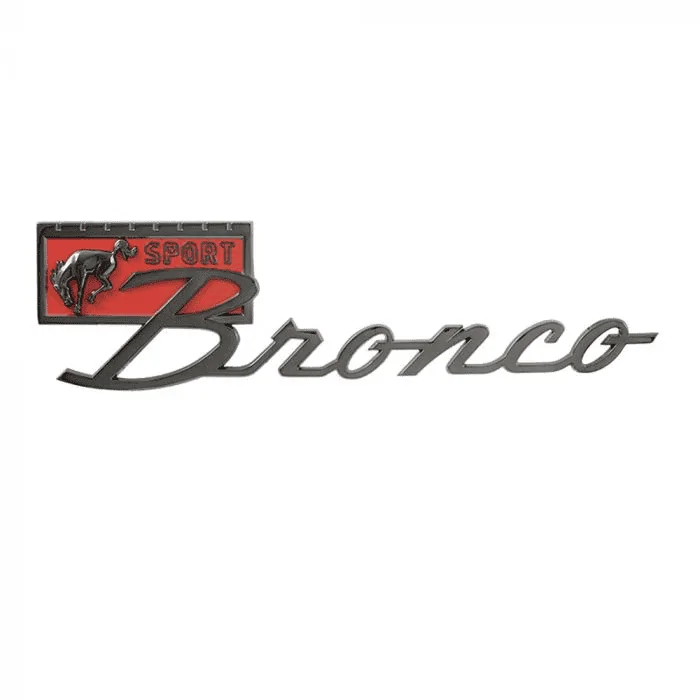Ford Bronco Sport Script old school "Bronco Sport" Emblem 1657504083496
