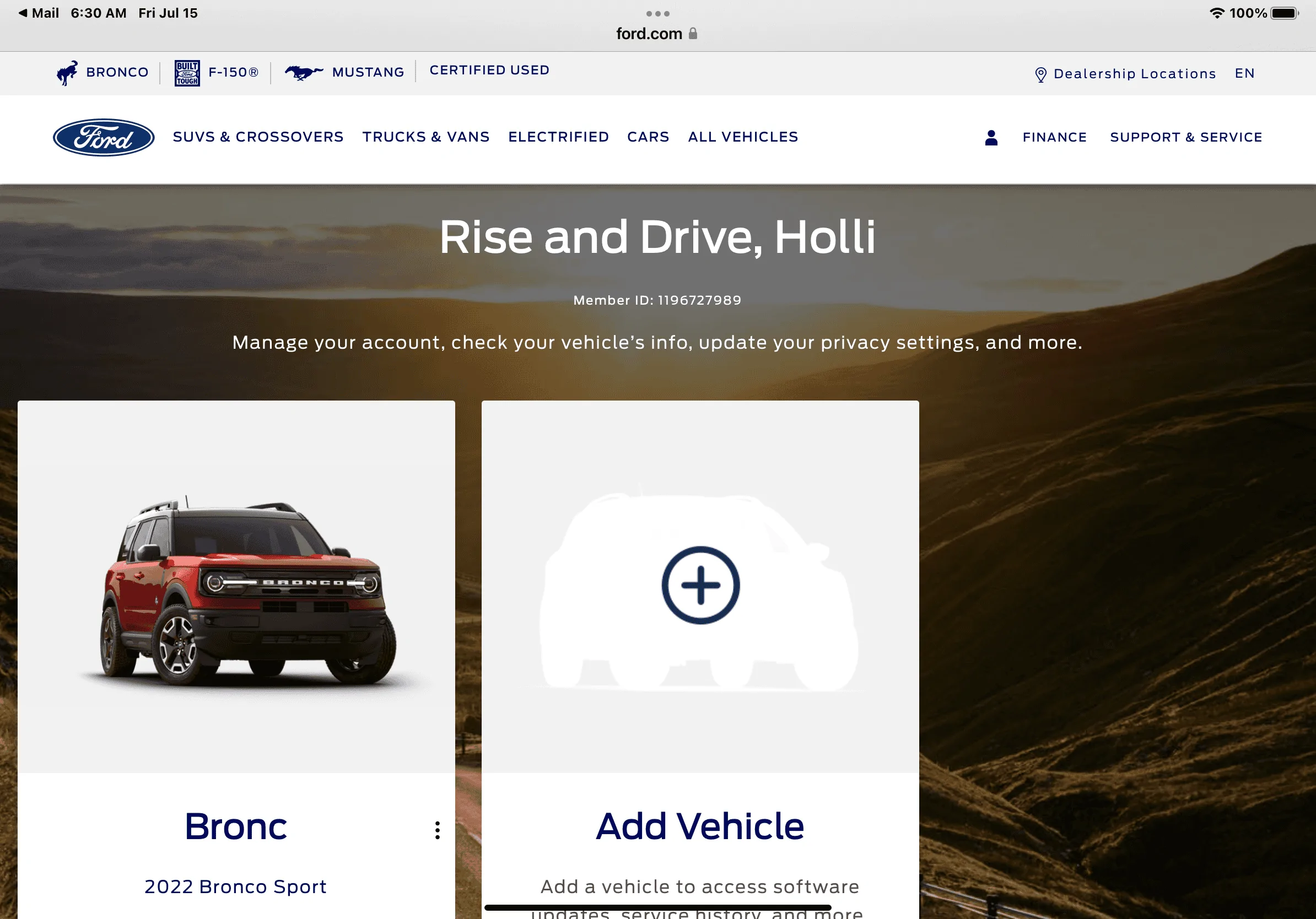 Ford Bronco Sport Waiting room 80713F6E-AC8B-4028-9F47-17D91393F87B