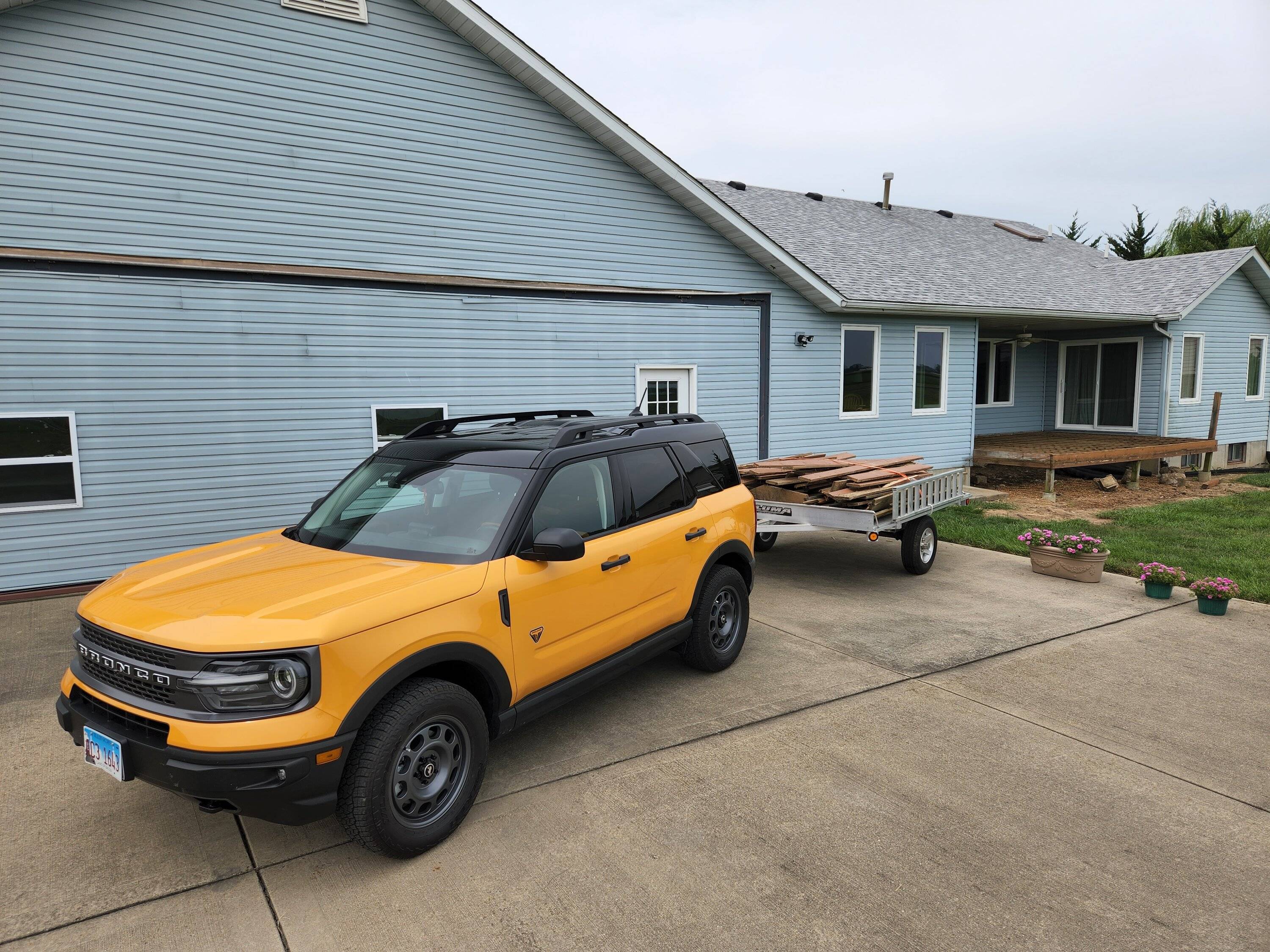 Ford Bronco Sport Getting the utility out of my sport utility vehicle with lightweight 8X8 Aluma trailer 20220715_112712