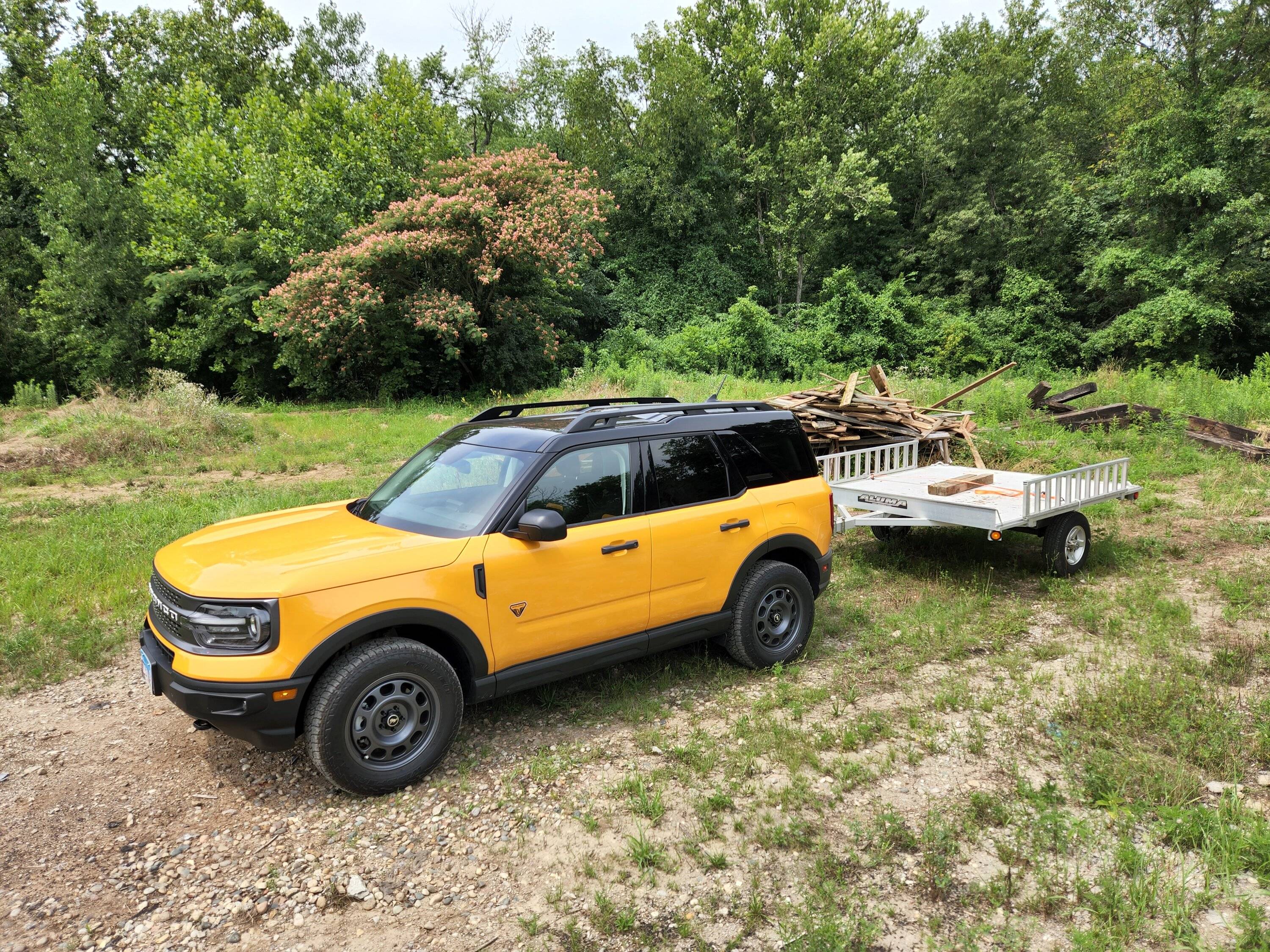Ford Bronco Sport Getting the utility out of my sport utility vehicle with lightweight 8X8 Aluma trailer 20220715_114851