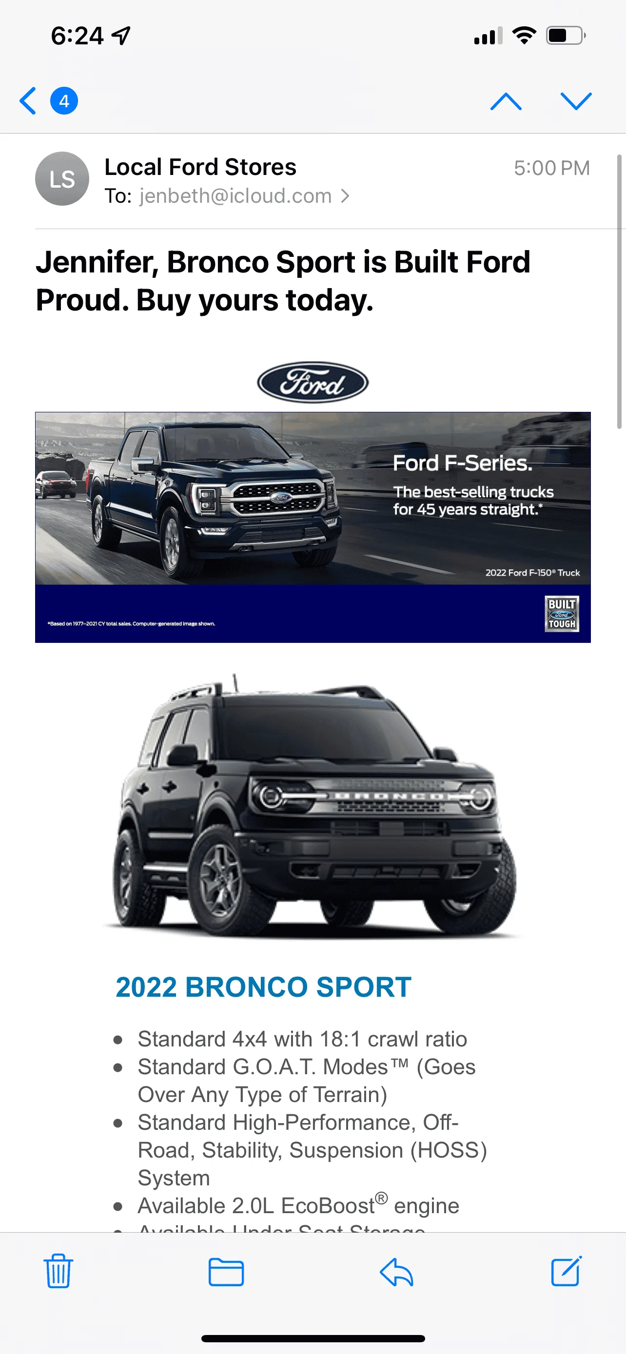 Ford Bronco Sport July 2022 Waiting Room FB9F8032-CFFA-4E73-9D08-208449A1EC0D