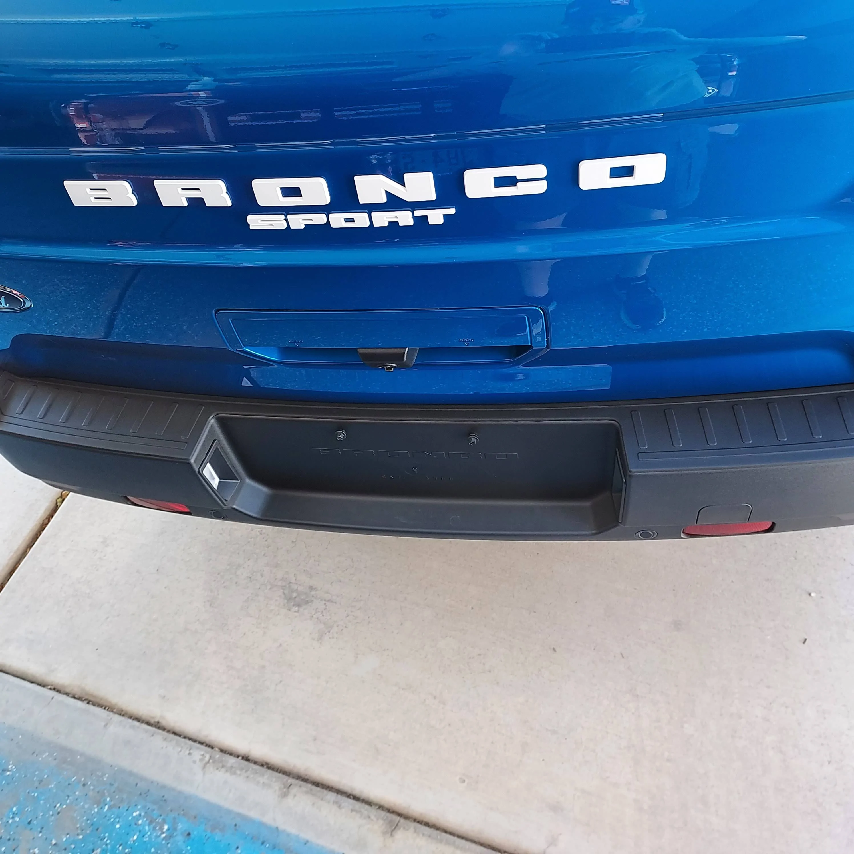 Ford Bronco Sport Rear Bumper Scuff Guard Installed 20220730_105429