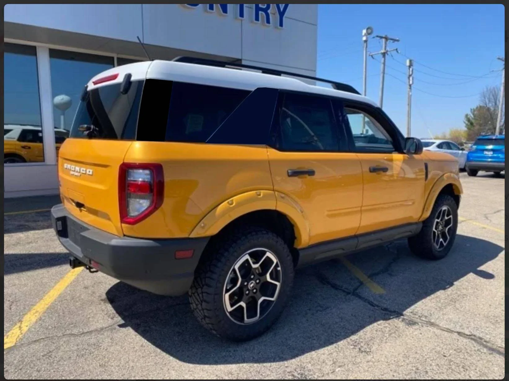 Ford Bronco Sport White roof wrap.. what do you think about it? Capture3
