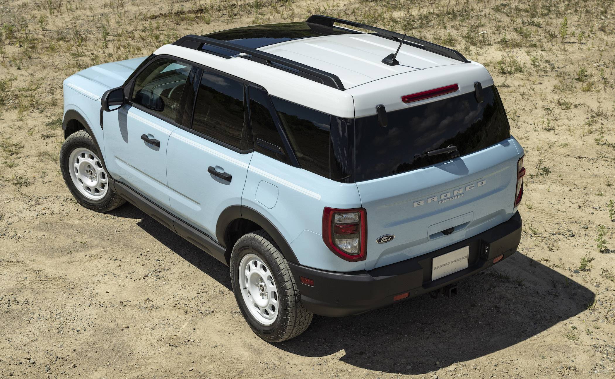 Ford Bronco Sport 2023 Bronco Sport Heritage Edition Revealed! 1,966 Heritage Limited Edition Units. Robin's Egg Blue & Yellowstone Metallic First Looks onco-sport-heritage-edition_robins-egg-blue_02-