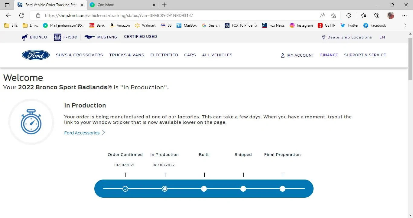 Ford Bronco Sport Future Badlands Owner TRACKING
