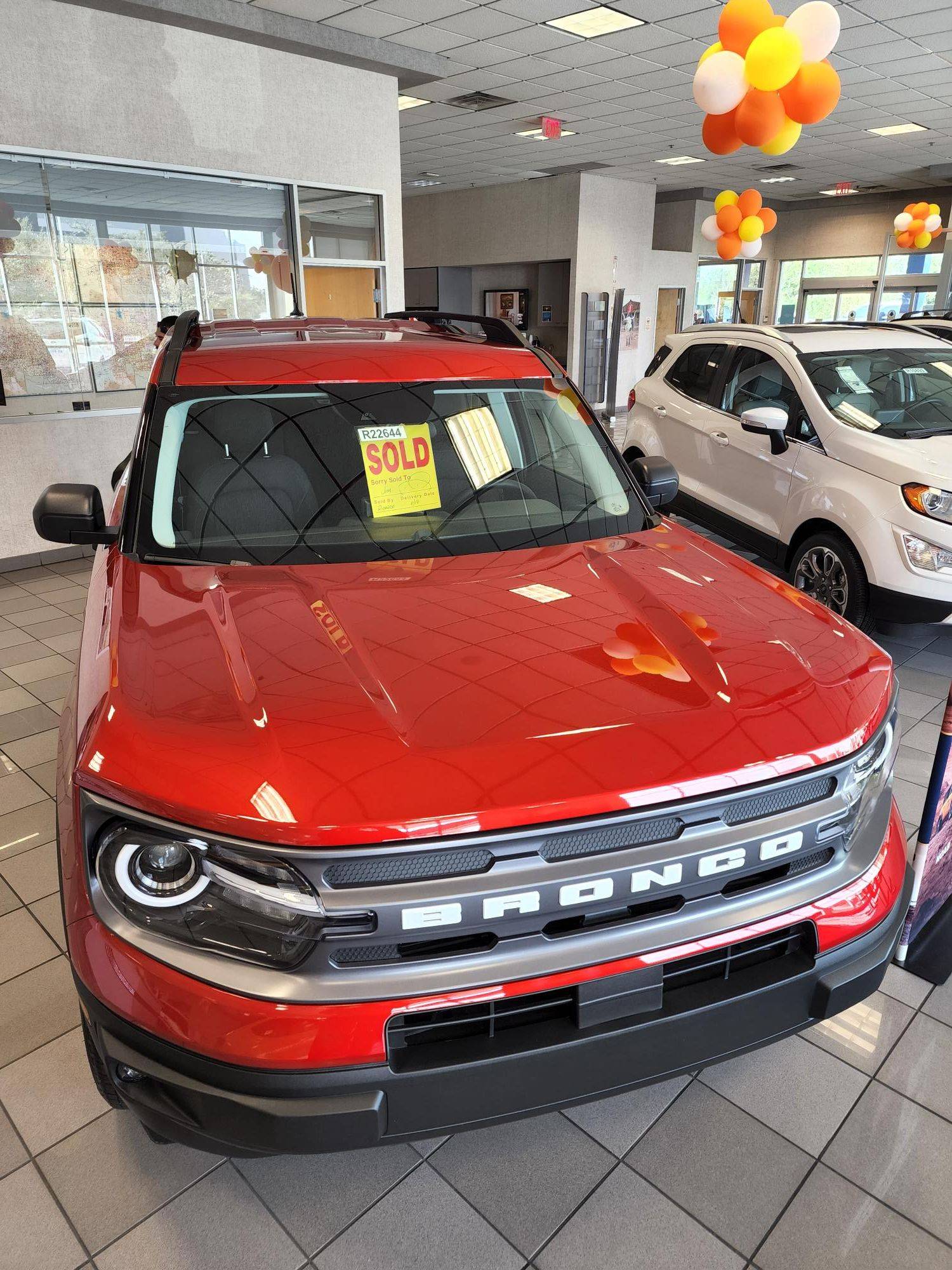 Ford Bronco Sport July 2022 Waiting Room sold