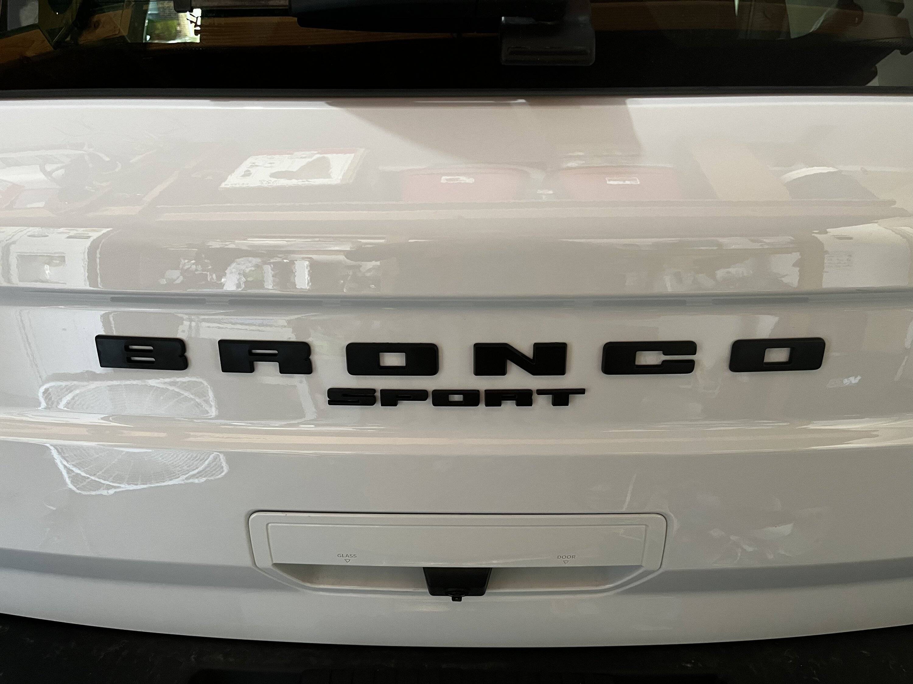 Ford Bronco Sport Installing new lettering on the tailgate of Bronco Sport - factory lettering? A8469E5E-9C2B-435D-A4C4-66040112A70A