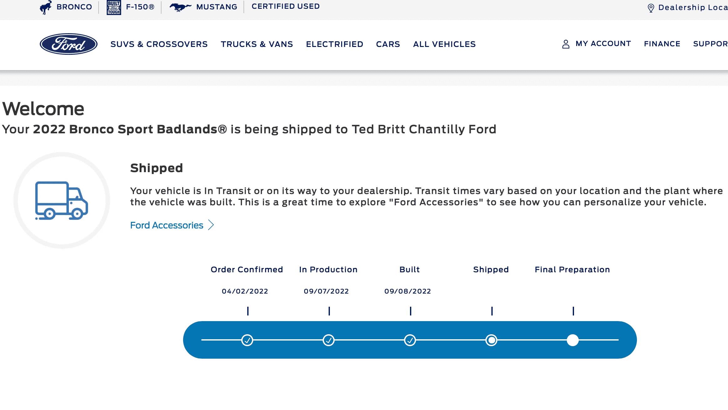 Ford Bronco Sport Waiting room Screen Shot 2022-09-10 at 6.19.37 PM