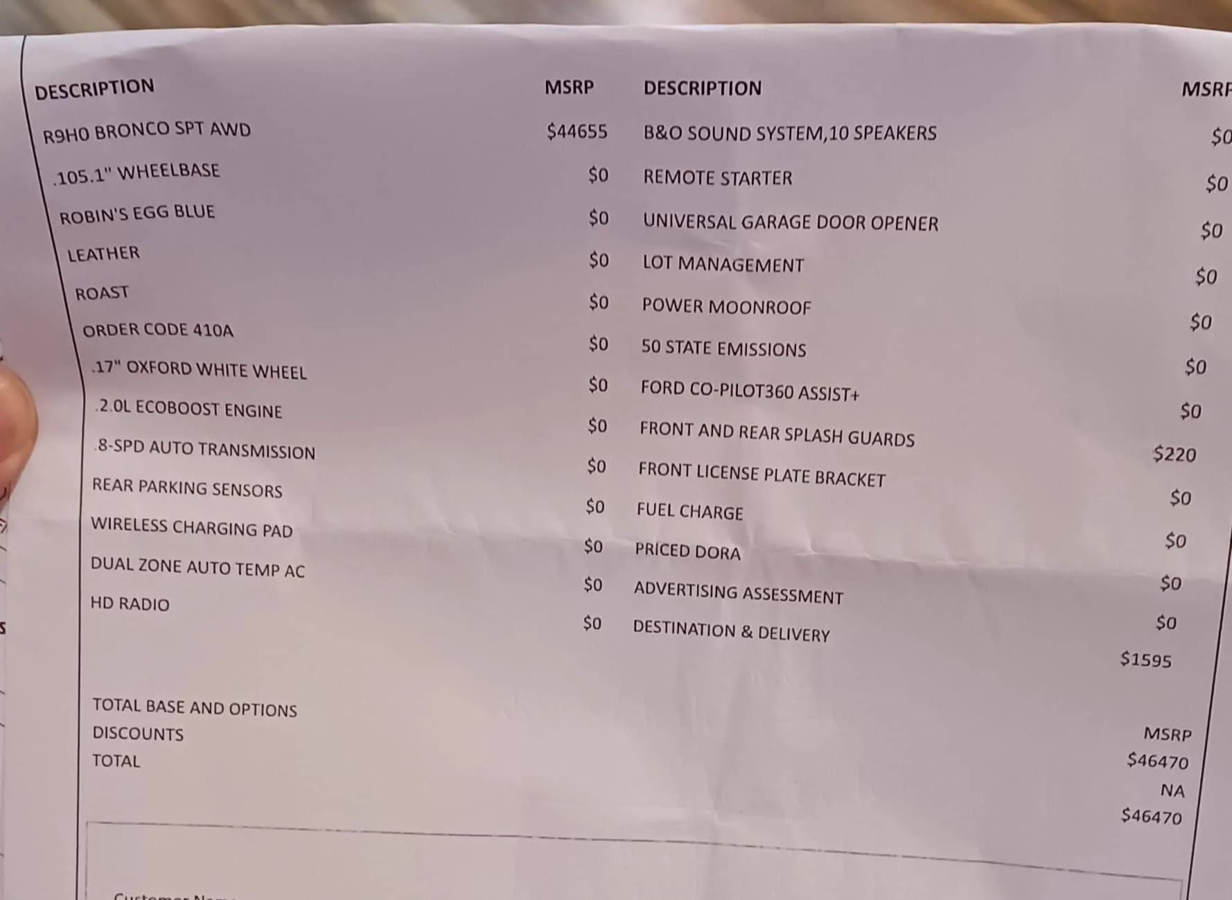 Ford Bronco Sport Peak Blue Metallic Bronco Sport Heritage Edition Spotted broncoorder