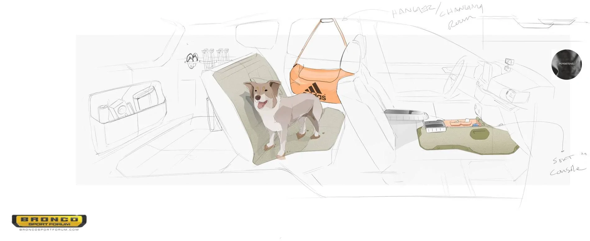 Ford Bronco Sport Official: 2021 Bronco Sport Info Thread: Specs, Trims, Colors, Wallpapers, Photos & Videos BroncoSport_Interior_Sketch_1