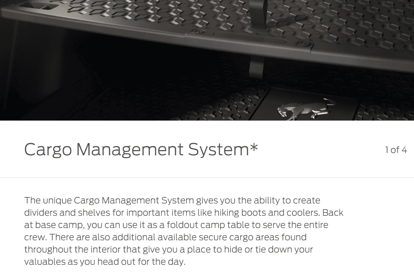 Ford Bronco Sport Cargo Management System: Late Availability... 1596156972696