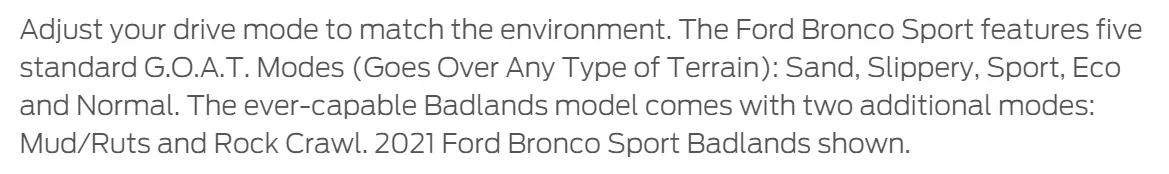 Ford Bronco Sport Badlands vs Outer Banks 1597935855242