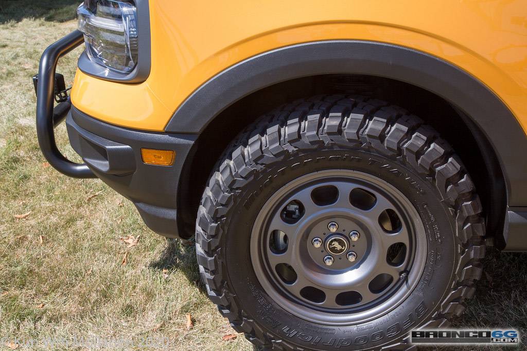 Ford Bronco Sport Bronco Sport on display at Ford Employee Roundup Event 2021 Ford Bronco Sport Cyber Orange Interior Employee Roundup Event-82
