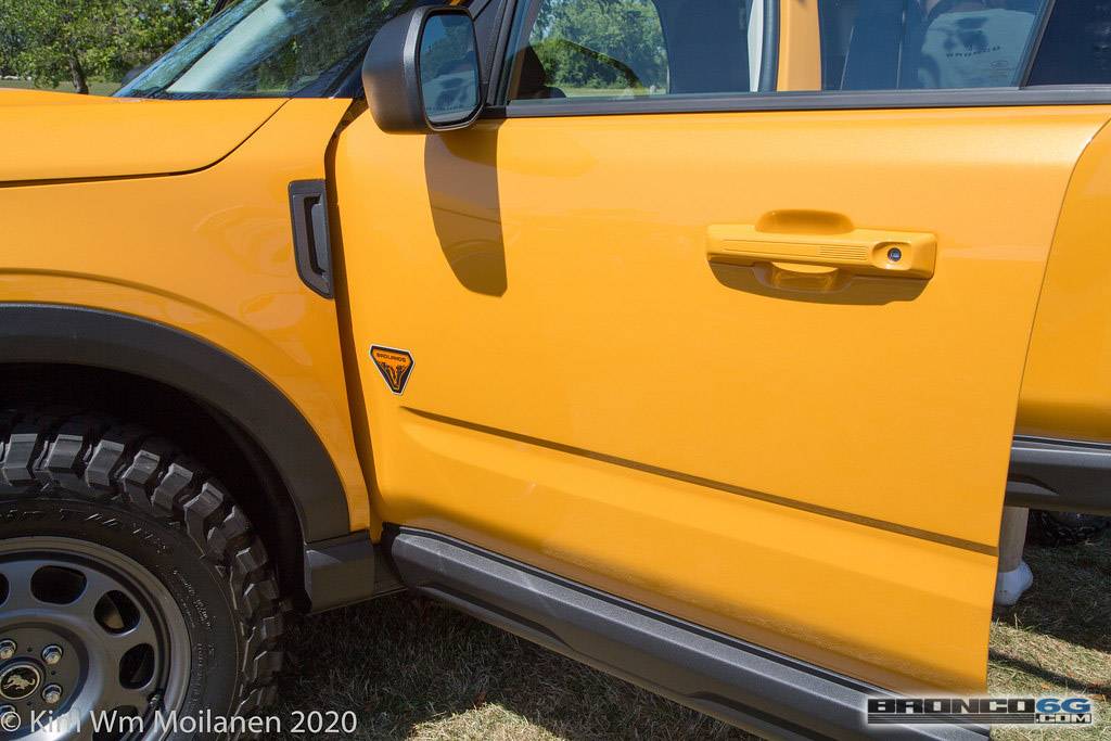 Ford Bronco Sport Bronco Sport on display at Ford Employee Roundup Event 2021 Ford Bronco Sport Cyber Orange Interior Employee Roundup Event-81