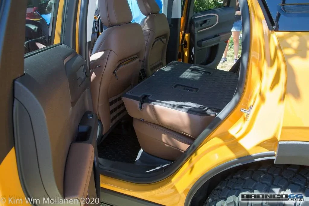 Ford Bronco Sport Bronco Sport on display at Ford Employee Roundup Event 2021 Ford Bronco Sport Cyber Orange Interior Employee Roundup Event-77