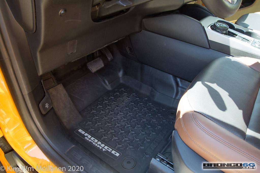 Ford Bronco Sport Bronco Sport on display at Ford Employee Roundup Event 2021 Ford Bronco Sport Cyber Orange Interior Employee Roundup Event-79