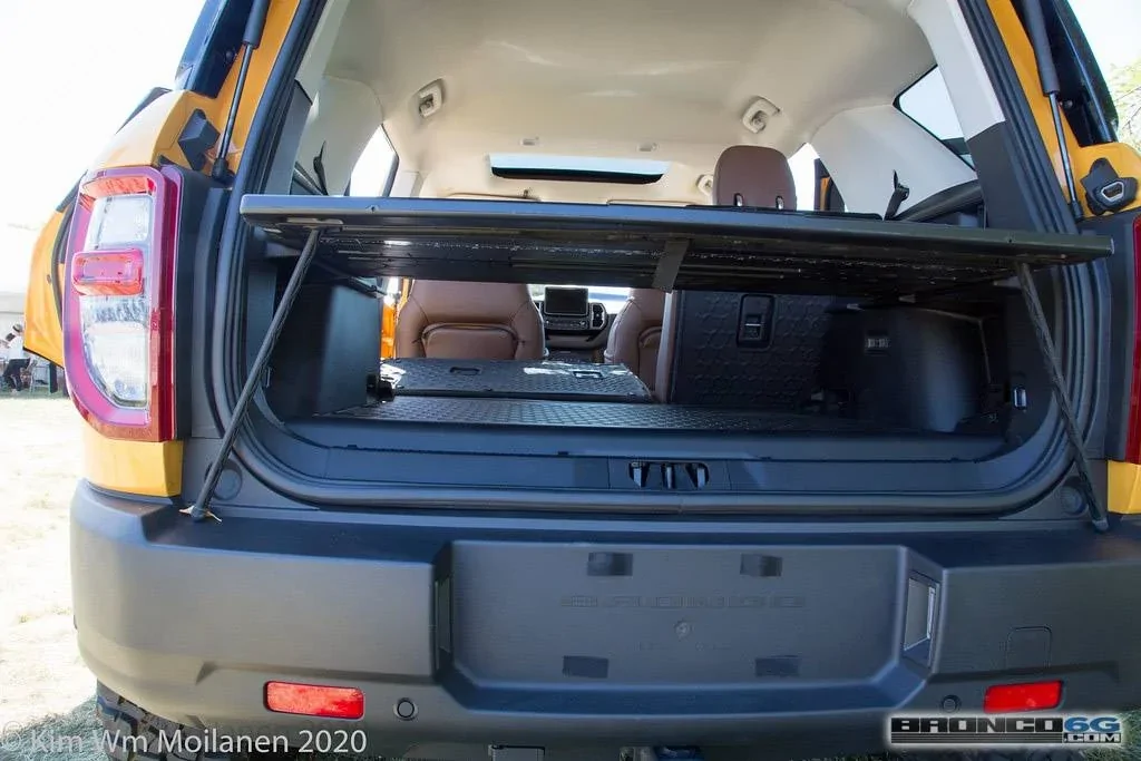 Ford Bronco Sport Bronco Sport on display at Ford Employee Roundup Event 2021 Ford Bronco Sport Cyber Orange Interior Employee Roundup Event-70