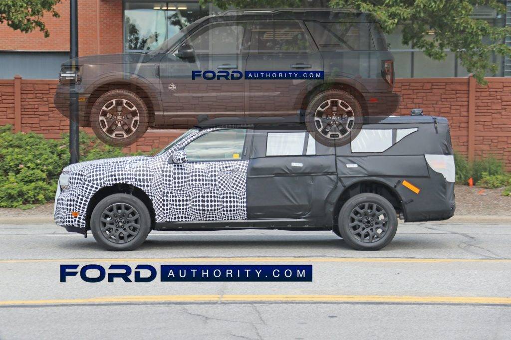 Ford Bronco Sport Bronco Sport Overlay Comparison to the Ford Maverick Pickup 2021-Ford-Bronco-Sport-overlayed-with-2023-Ford-Maverick-prototype-001-1024x682