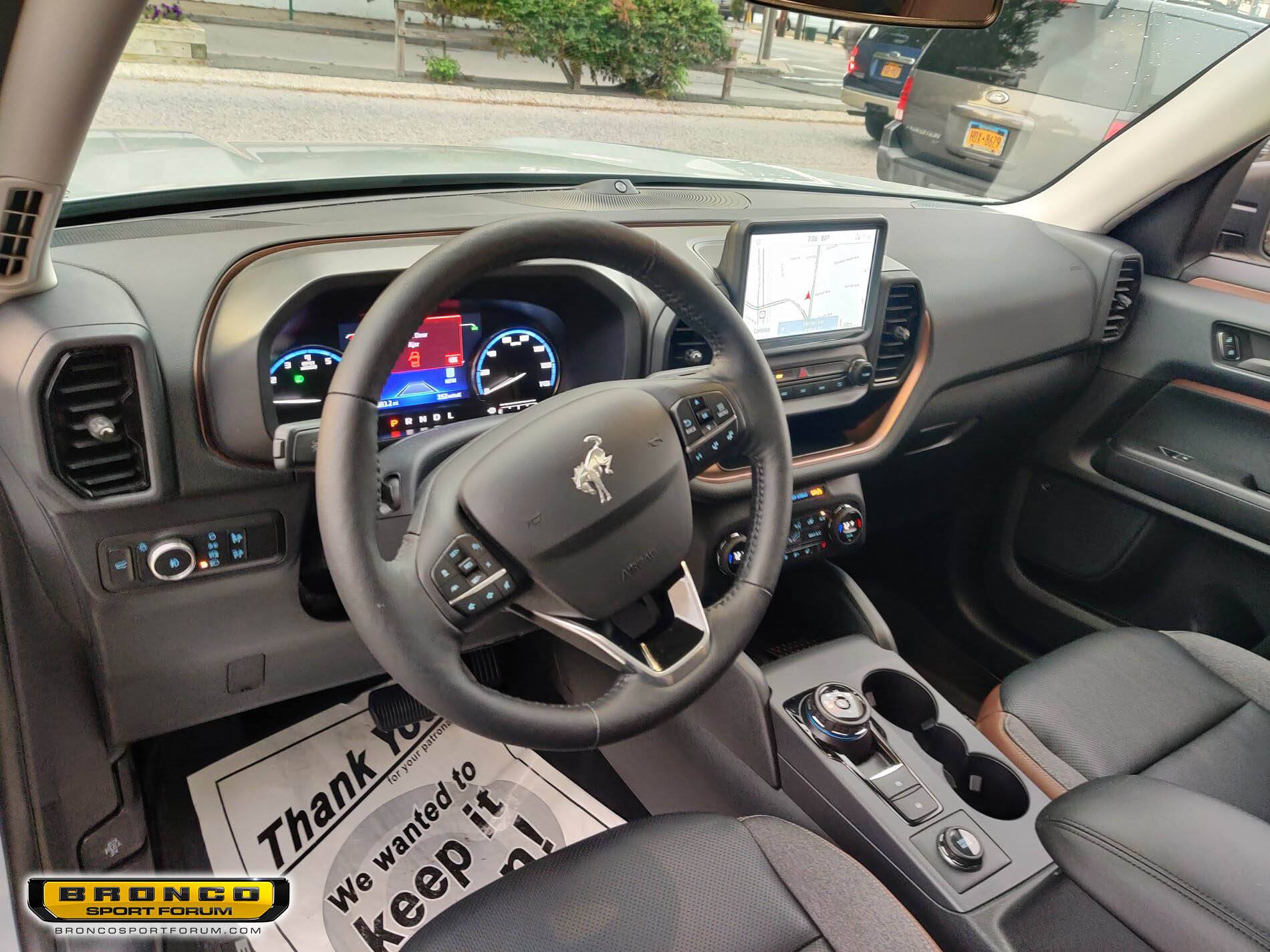 Ford Bronco Sport Cactus Gray Bronco Sport Outer Banks Pics - Exterior and Interior Interior Bronco Sport Outer Banks Cactus Gray Inside Out 2