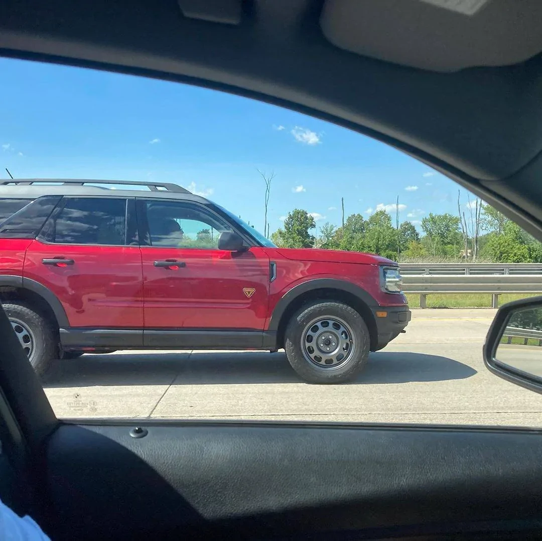 Ford Bronco Sport Official RAPID RED Bronco Sport Thread Rapid Red Bronco Sport on the highway road