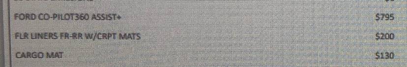 Ford Bronco Sport Front and rear floor Liners (with carpet mats) 2484A99F-299C-4567-A12B-8C865FE8AF86