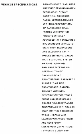 Ford Bronco Sport Front and rear floor Liners (with carpet mats) 1600172786371