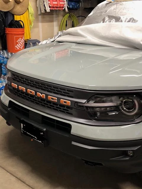 Ford Bronco Sport White BRONCO SPORT Lettering Custom DIY Modification BS grill overlays2