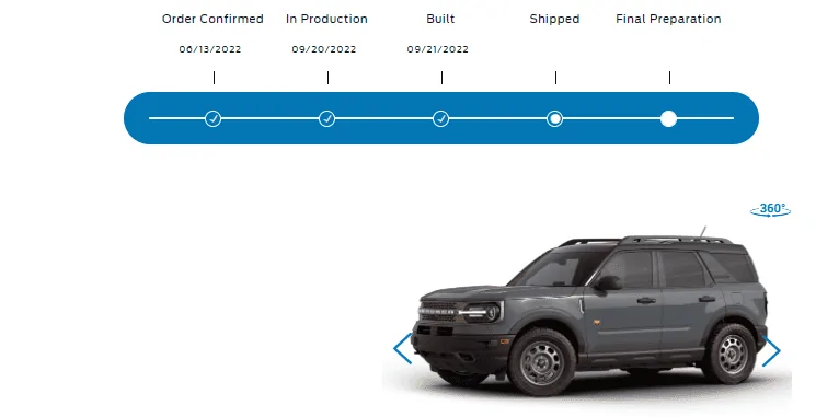 Ford Bronco Sport Waiting room Screenshot 2022-09-23 091047