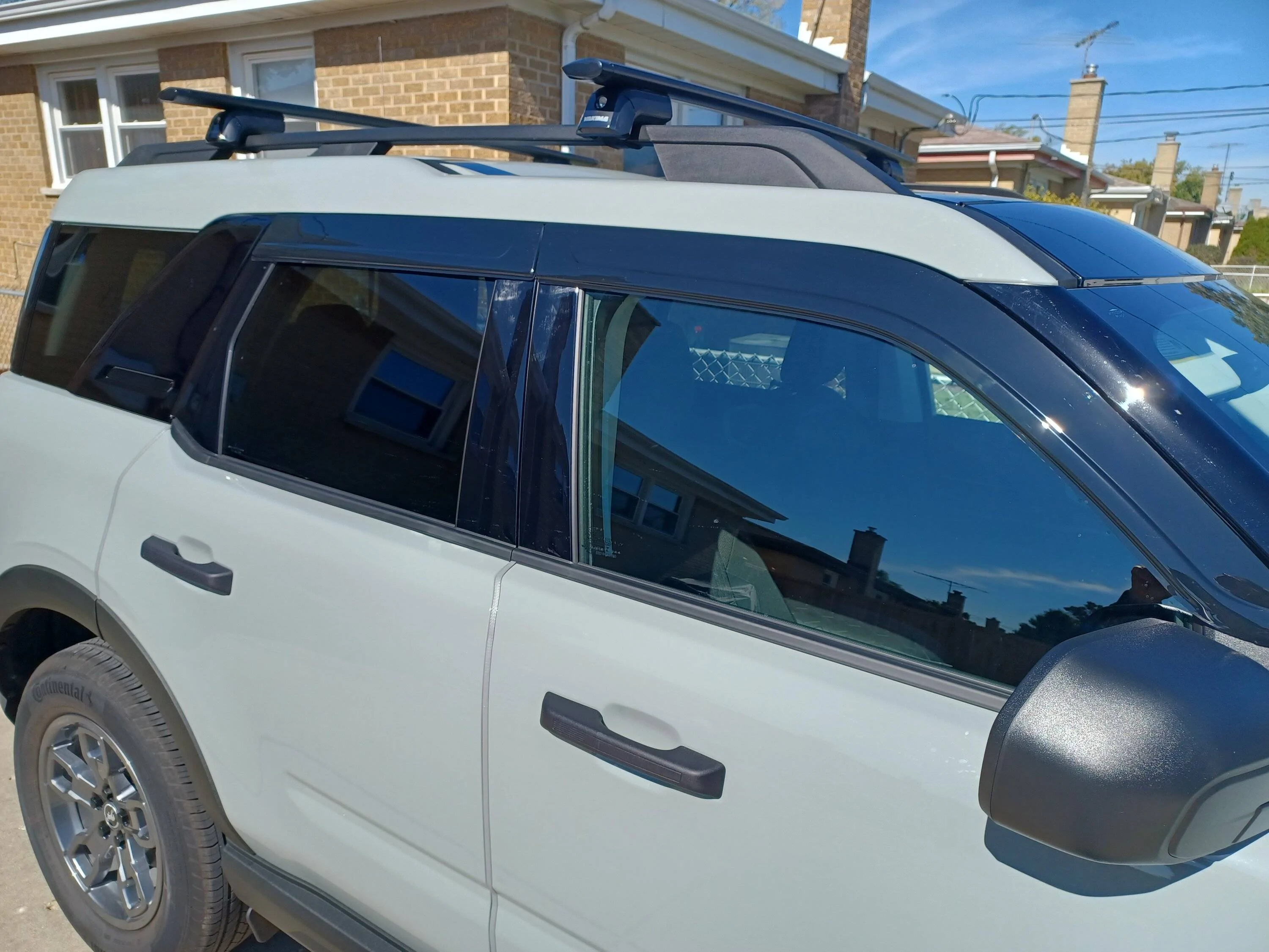 Ford Bronco Sport Window Deflectors - Ford vs EGR Before and After Pics 20221004_122042