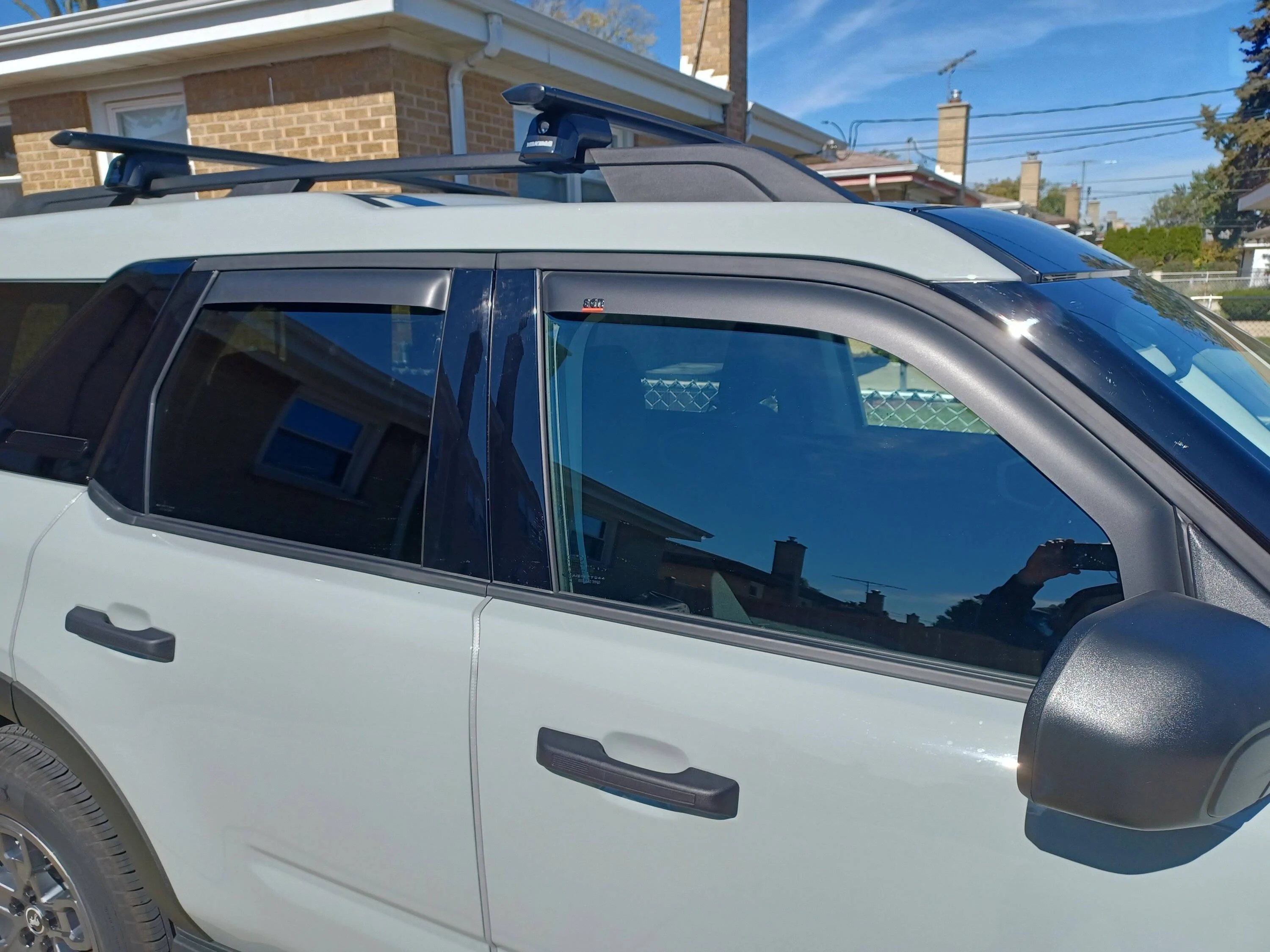 Ford Bronco Sport Window Deflectors - Ford vs EGR Before and After Pics 20221004_123829