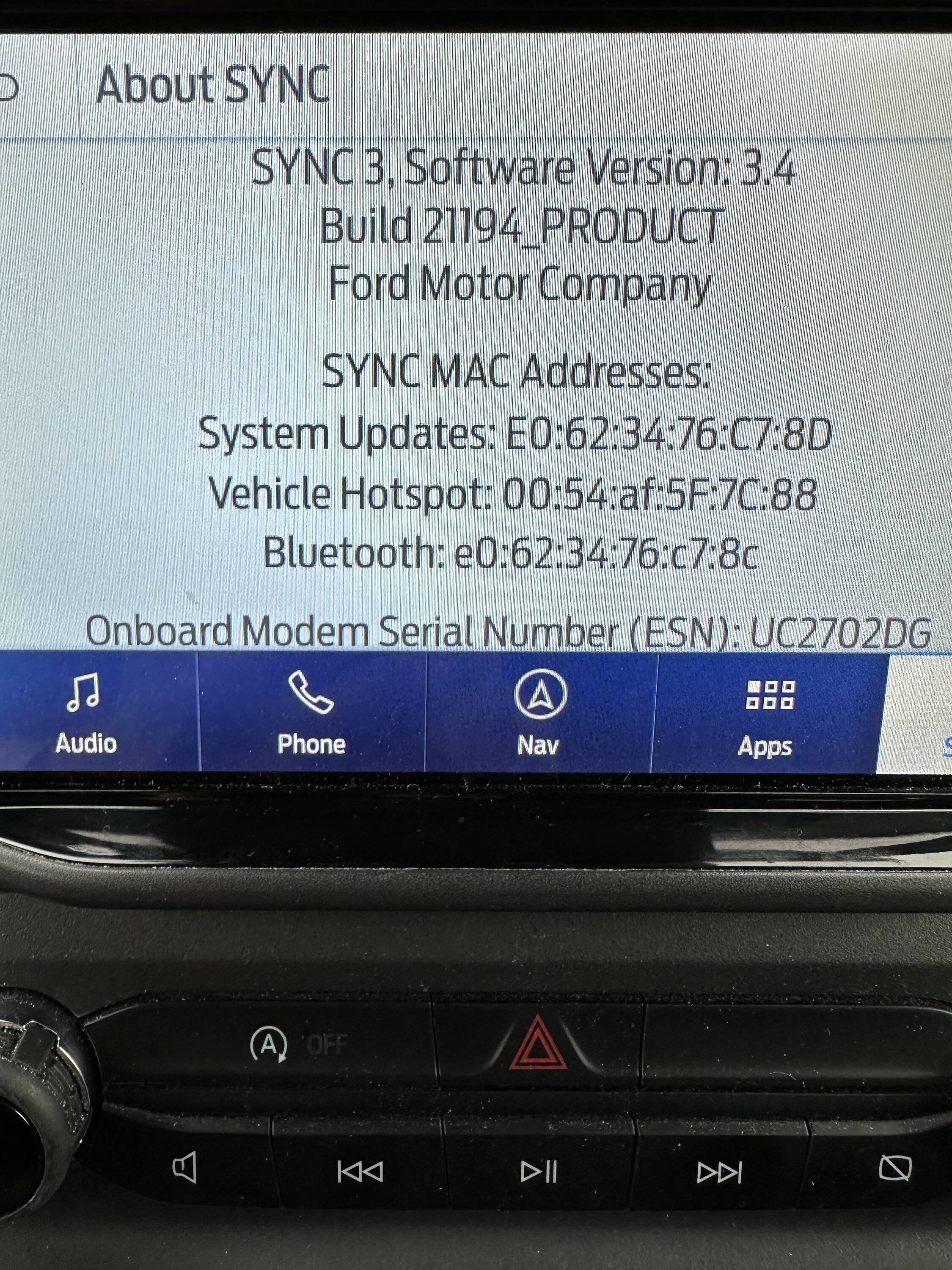 Ford Bronco Sport SYNC 3.4 Build 22200 Now Available FBEBA37E-9F80-43CB-A90A-EFE2AF07D8C3