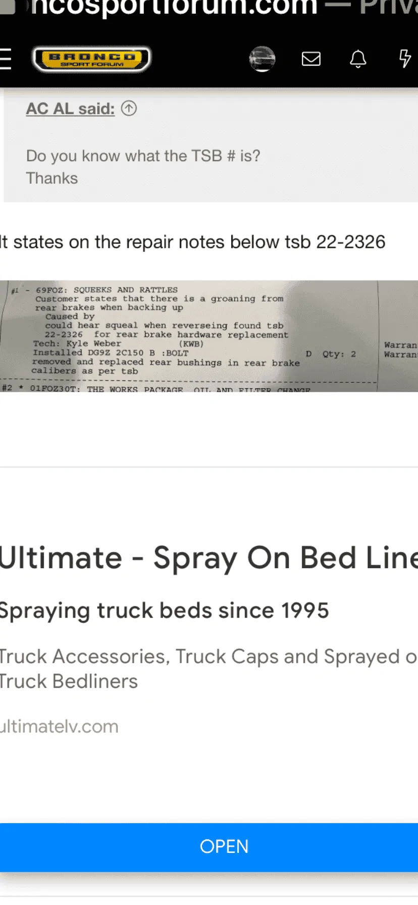 Ford Bronco Sport Back brakes growling fix 4A8220D7-AB7D-485D-9780-733C66606317
