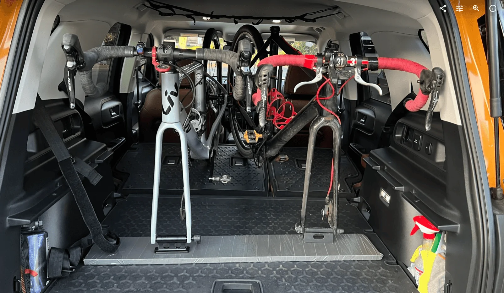 Ford Bronco Sport Bikes In the Cargo Area 1666576338332