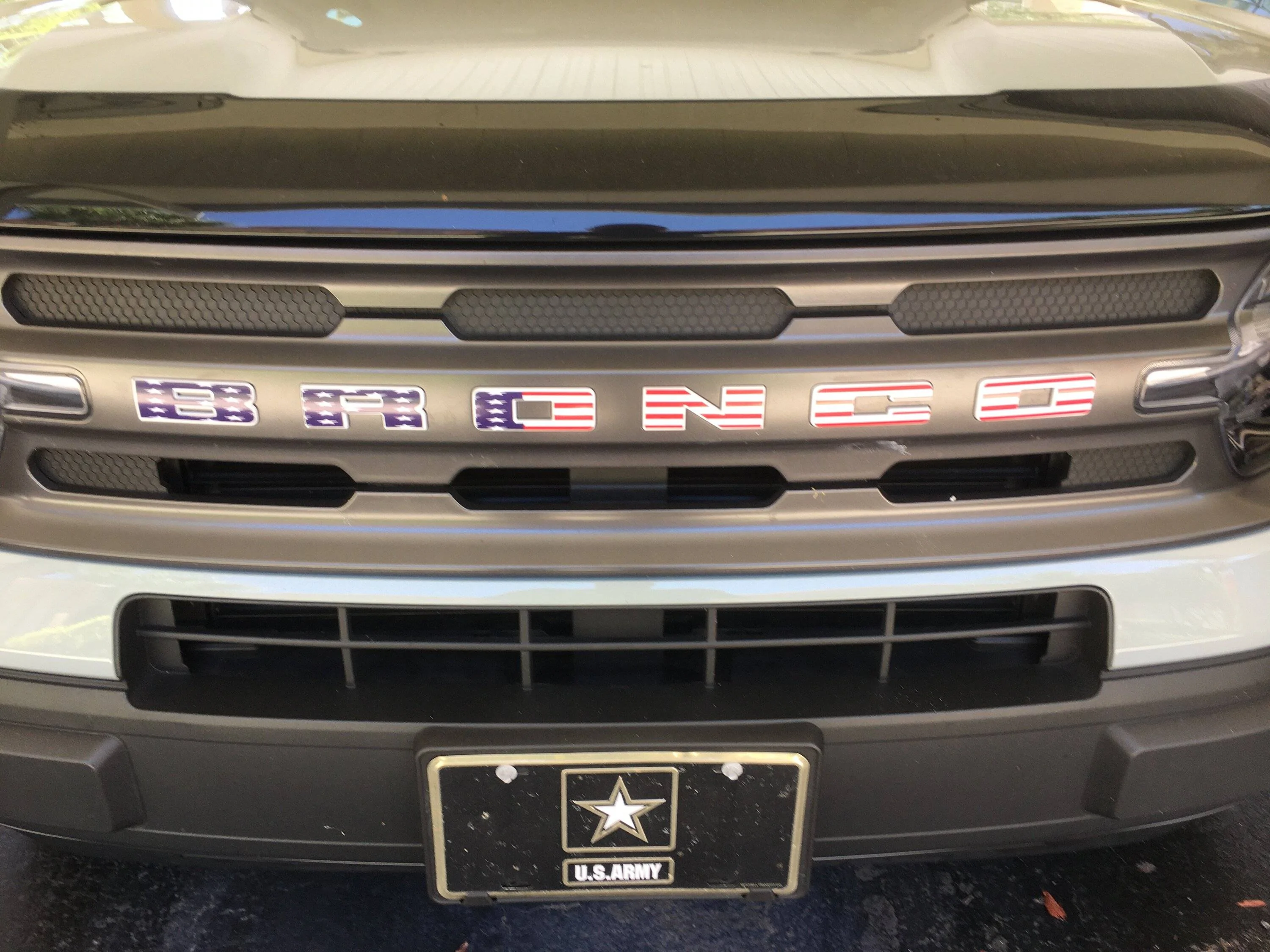 Ford Bronco Sport White BRONCO SPORT Lettering Custom DIY Modification after1