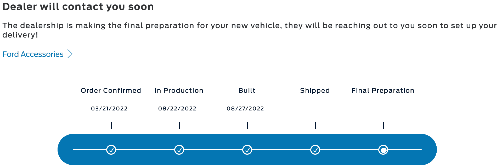 Ford Bronco Sport Stuck "Awaiting Shipment" Waiting Room 1666658635544
