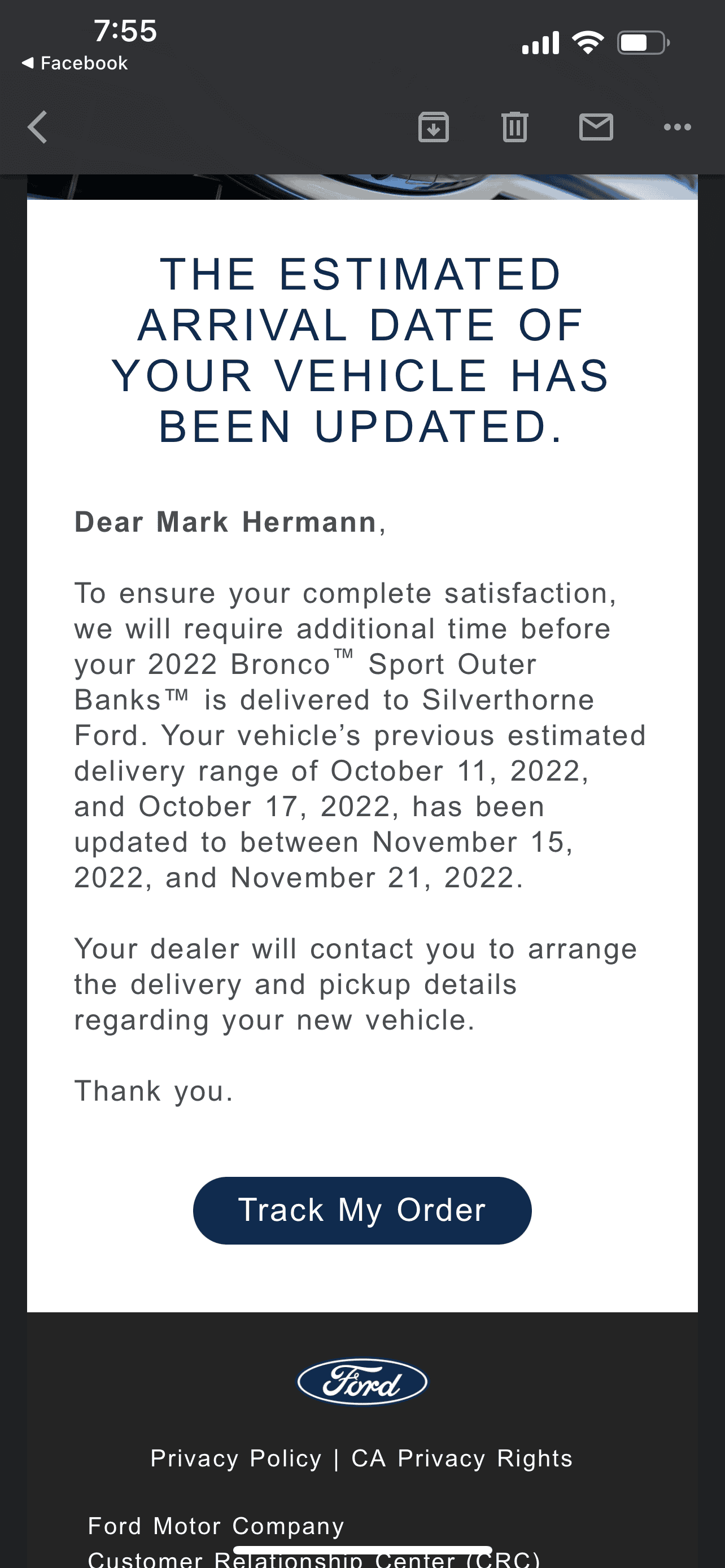 Ford Bronco Sport Waiting room 718893C8-8255-4033-B49E-C7EDC68C6399