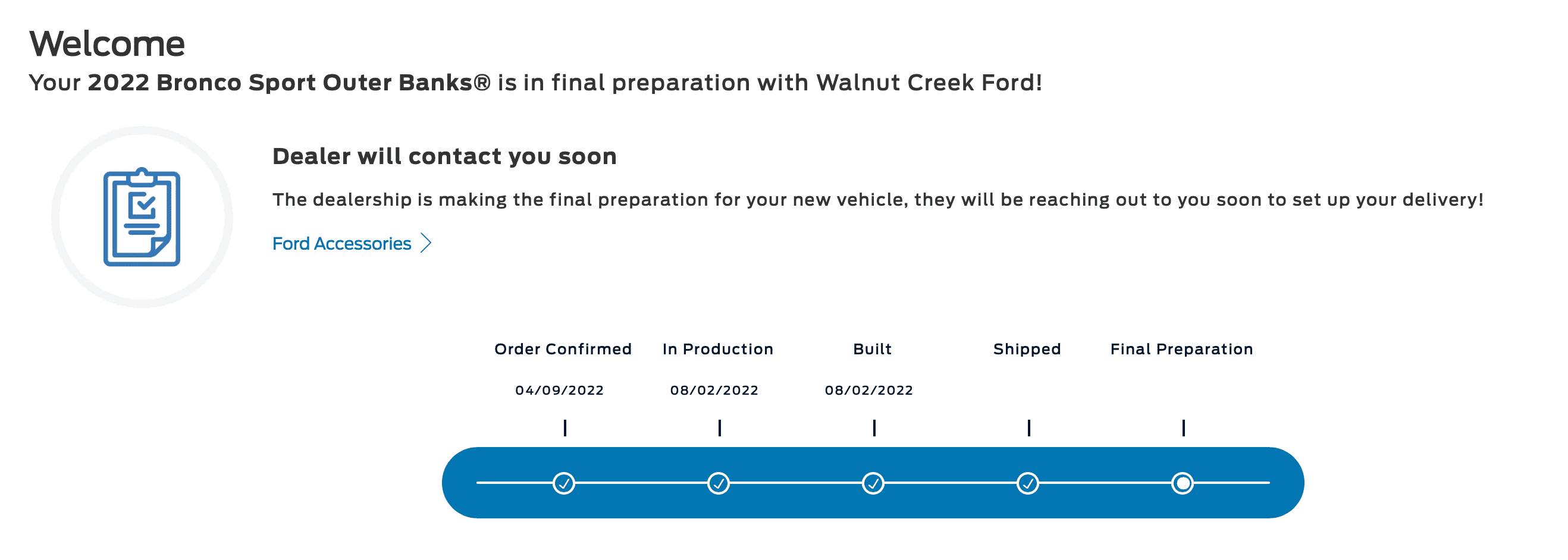 Ford Bronco Sport Stuck "Awaiting Shipment" Waiting Room Screen Shot 2022-10-26 at 7.30.57 PM