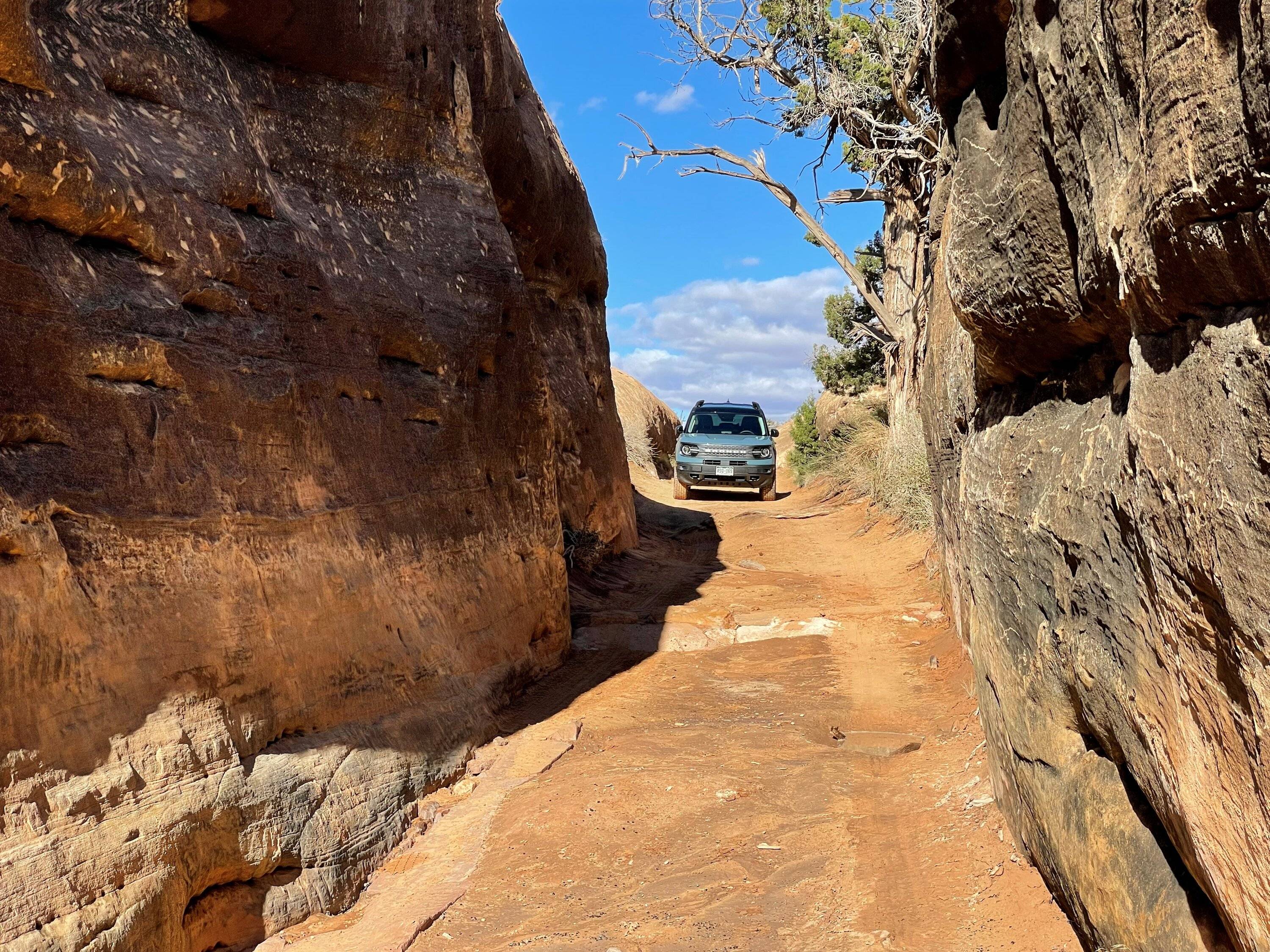 Ford Bronco Sport Off-roading on Elephant Hill Trail in Canyonlands, UT -- trip report & mods that mattered most Devils Pocket