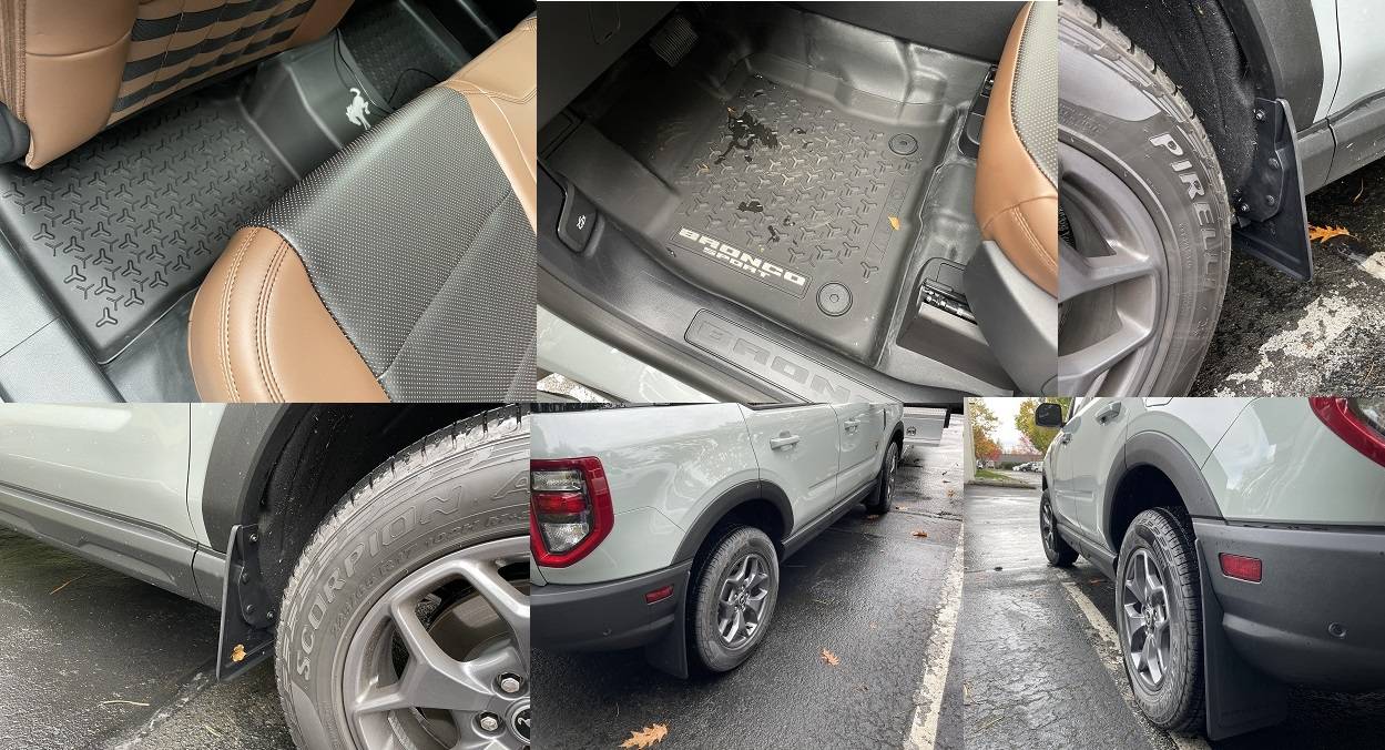 Ford Bronco Sport OEM Mudflaps. Happy with them? MatsFlaps