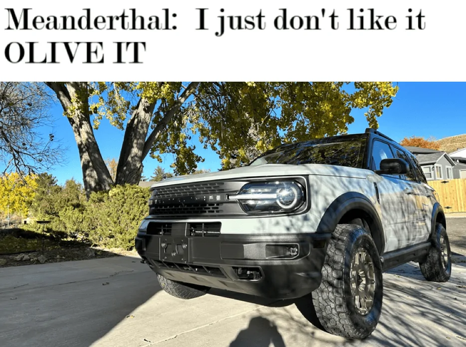 Ford Bronco Sport Olive - Meanderthal’s BS BL 1667438526774