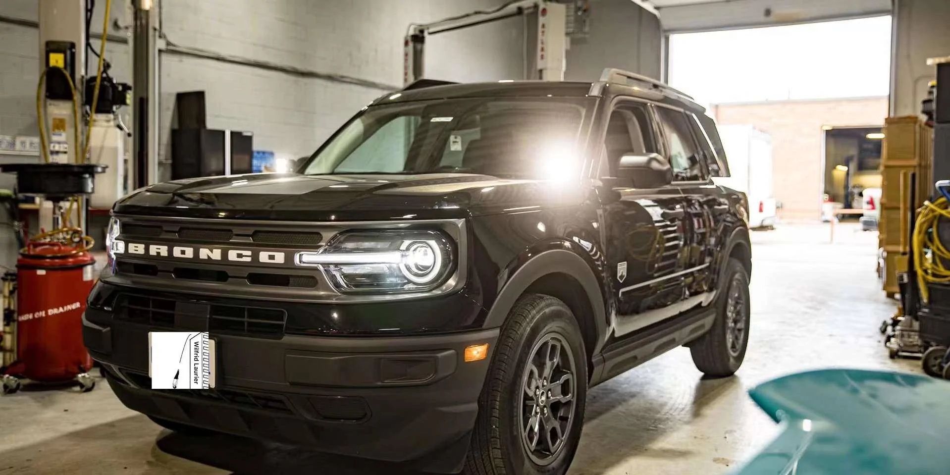 Ford Bronco Sport Big Bend Bronco Sport installed Baja Designs Squadron Pro A-Pillar Light Kit and custom carbon fiber switch panel 0.5