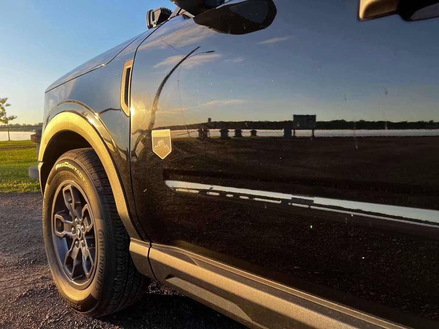 Ford Bronco Sport Big Bend Bronco Sport installed Baja Designs Squadron Pro A-Pillar Light Kit and custom carbon fiber switch panel 3