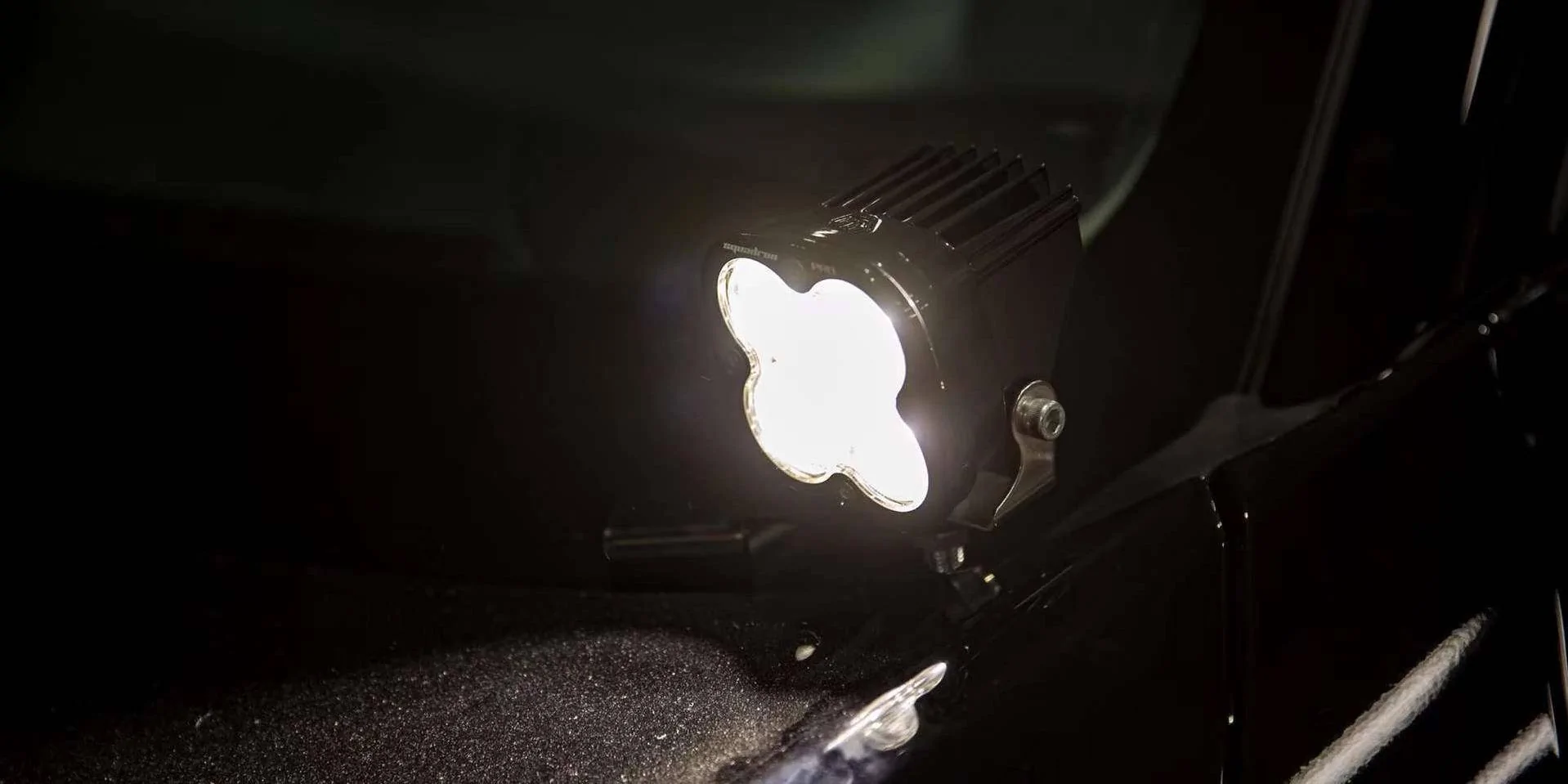 Ford Bronco Sport Big Bend Bronco Sport installed Baja Designs Squadron Pro A-Pillar Light Kit and custom carbon fiber switch panel 4