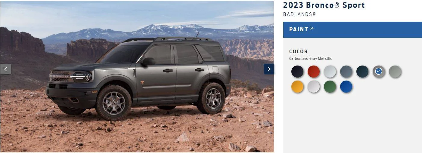 Ford Bronco Sport Bronco Sport Outer Banks and Badlands Two Tone Carbon BL