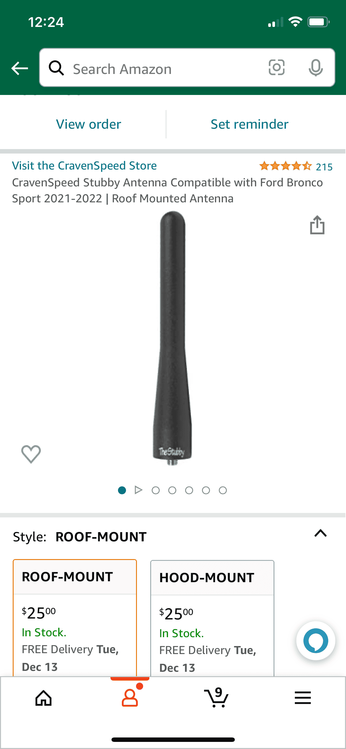 Ford Bronco Sport Shark fin antenna too tall! EE46BADC-6625-47CE-8094-E9BB887246B9