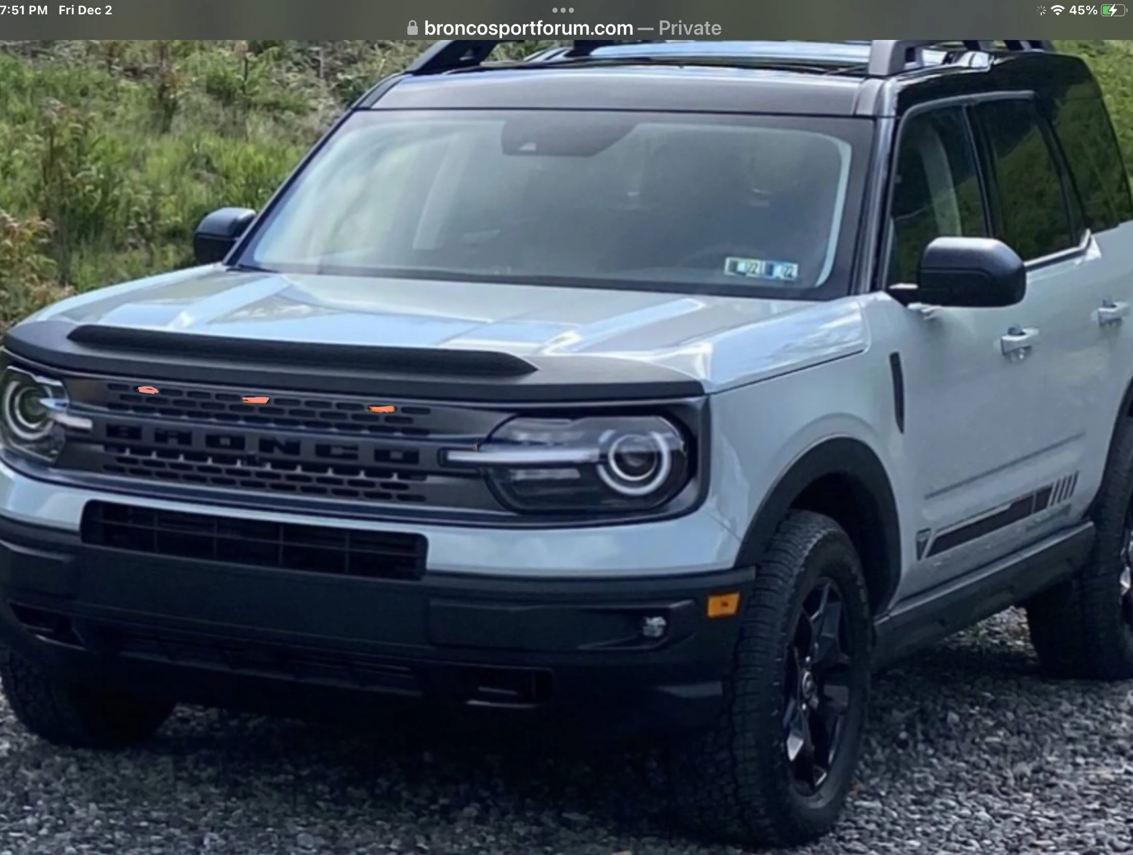 Ford Bronco Sport 2021 Ford Bronco Sport First Edition Tire Sizes and Brands 2CC9067C-D914-48B0-BA1E-10FED30CD39A