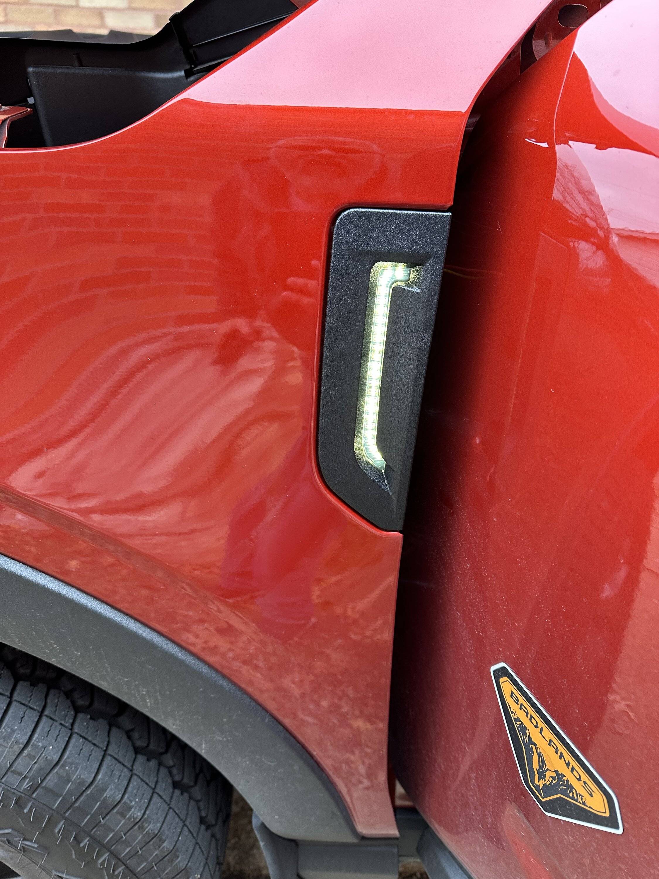 Ford Bronco Sport Tectico LED fender light side marker install CE584550-2D7D-4663-82A5-712D418215E3