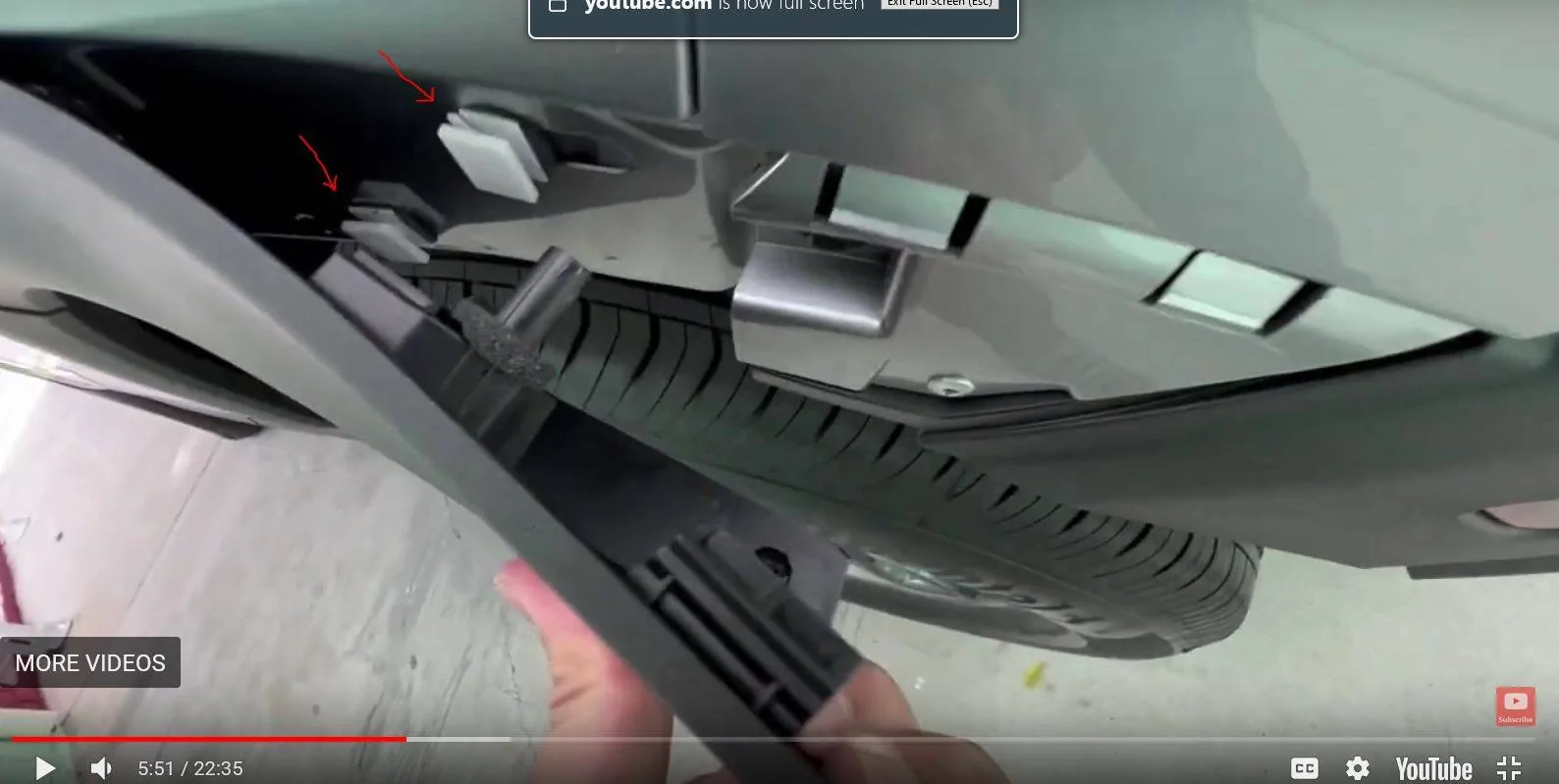 Ford Bronco Sport wheel arch molding clips rear fender  flare removal2