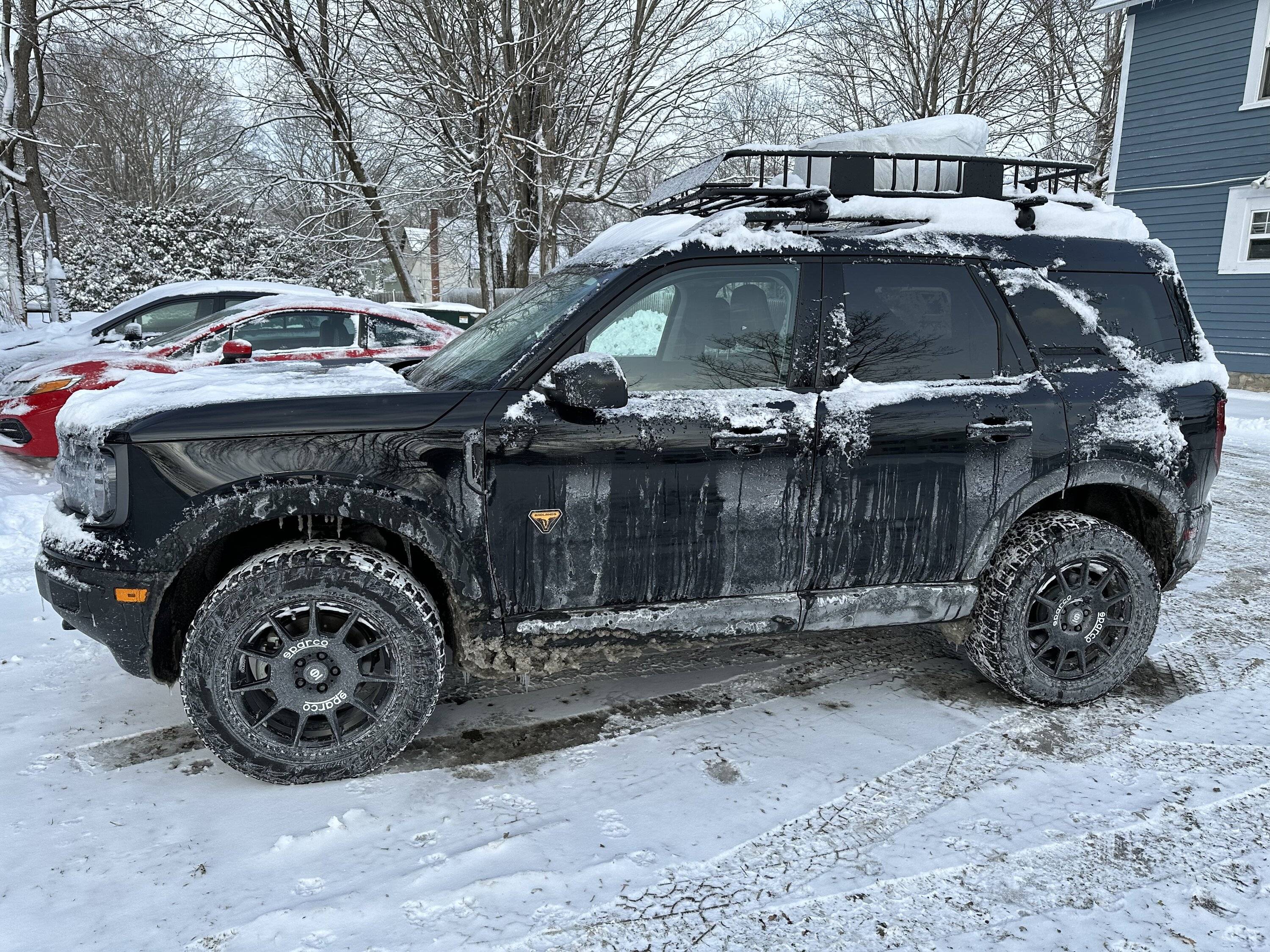 Ford Bronco Sport Roof rack and tire 10295920-5154-4AED-9898-A2BE8E34056D